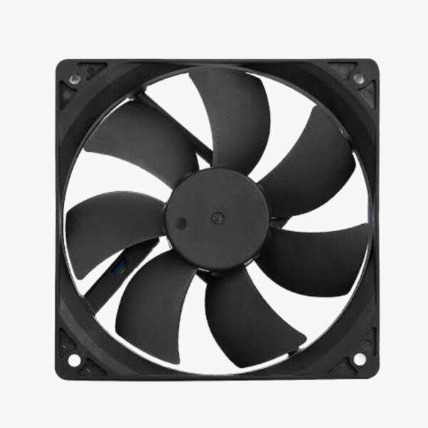 80x80x25mm Cabinet 3.1in Fan 12V DC CPU Cooling Fan - Black - Image 2