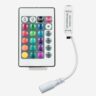12V DC Mini LED Strip RGB Remote Controller with 24-Key RF Wireless Remote