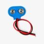 9V Battery Connector-Snap-Blue