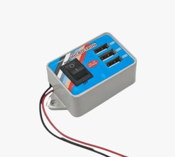 12V/24V 3 USB Port Mobile Charger – 5.2V 3.4A Output for Car, Bike, Truck & More