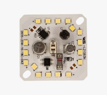 20W Square Alpha DOB LED MCPCB – Cool White | Driver On Board | Dome Bulb Raw Material