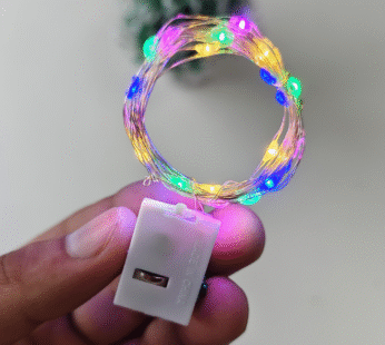 Flashing Fairy String Light – Multicolor | 20 LED Bulbs | 3 Light Modes | 2 Meter Copper Wire