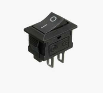 Black SPST Rocker Switch – 2-Pin ON/OFF SPST | Compact & Durable