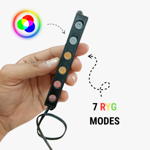 12V 6 LED Long Flasher Light – Multi-Color with 7 Flash Modes