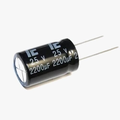 2200uF 25V Polarized Electrolytic Capacitor – 1 Pcs