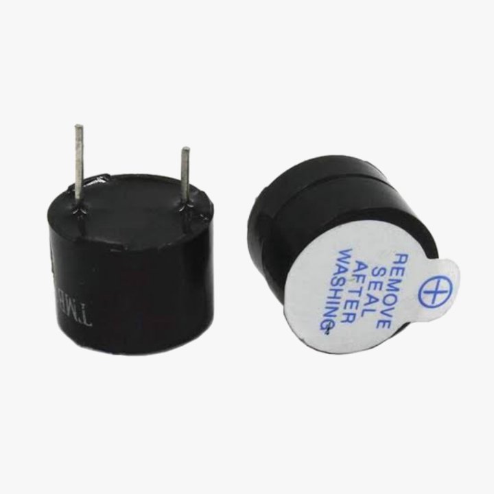 5v Small Size Round Beep Active Sound Buzzer - Black Color - Image 3