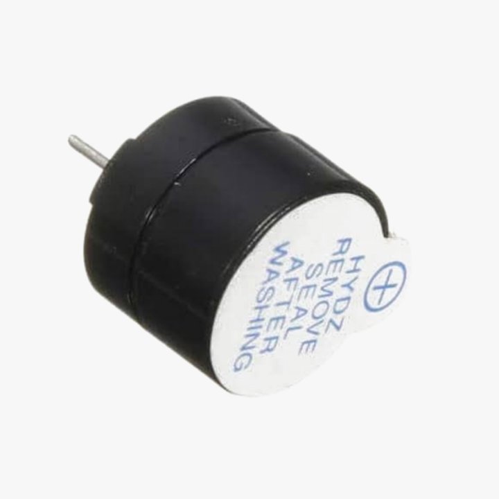 5v Small Size Round Beep Active Sound Buzzer - Black Color - Image 2