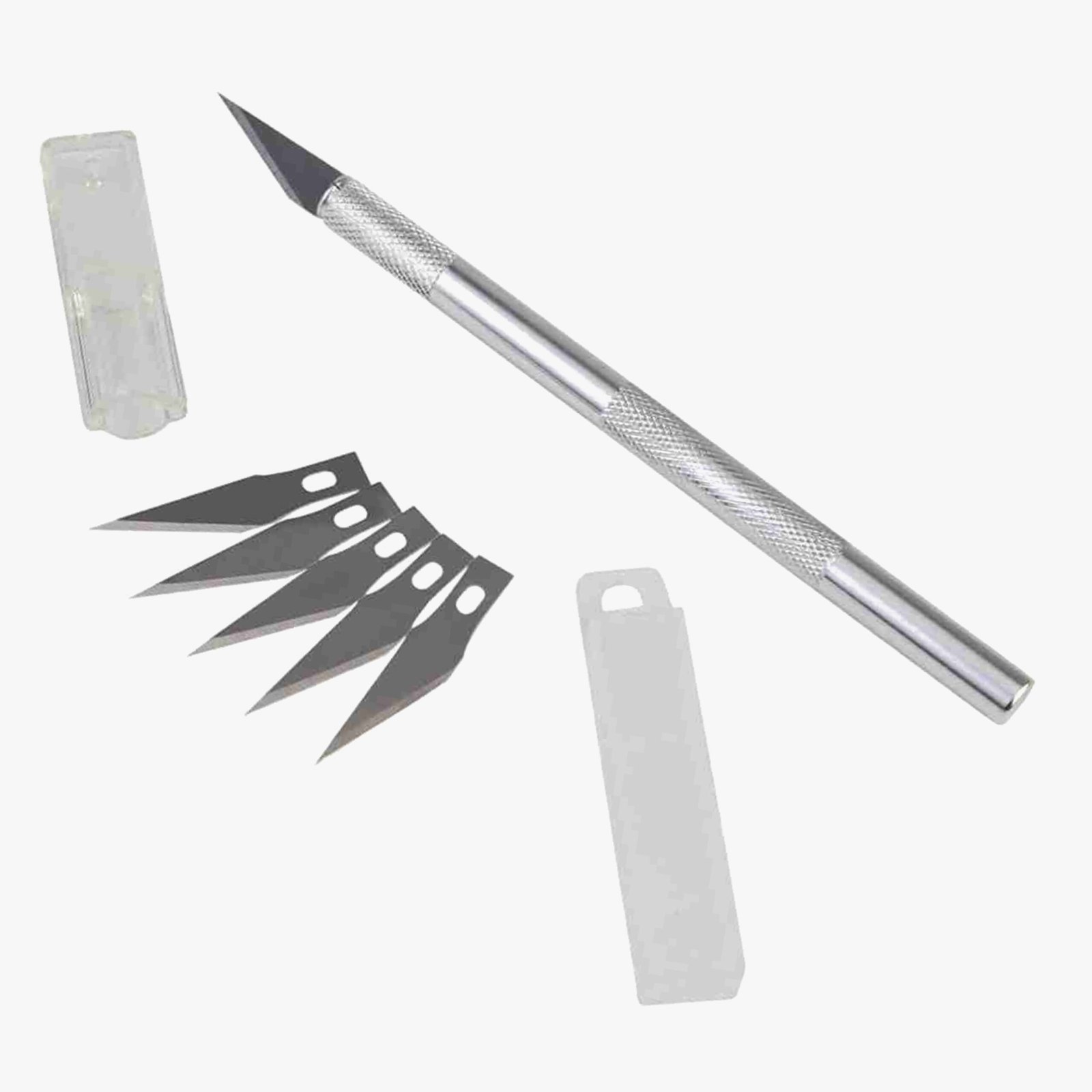 Detail Knife Pen Cutter Steel With 5 Interchangeable Blades For Carving and Paper Cutting - Image 3