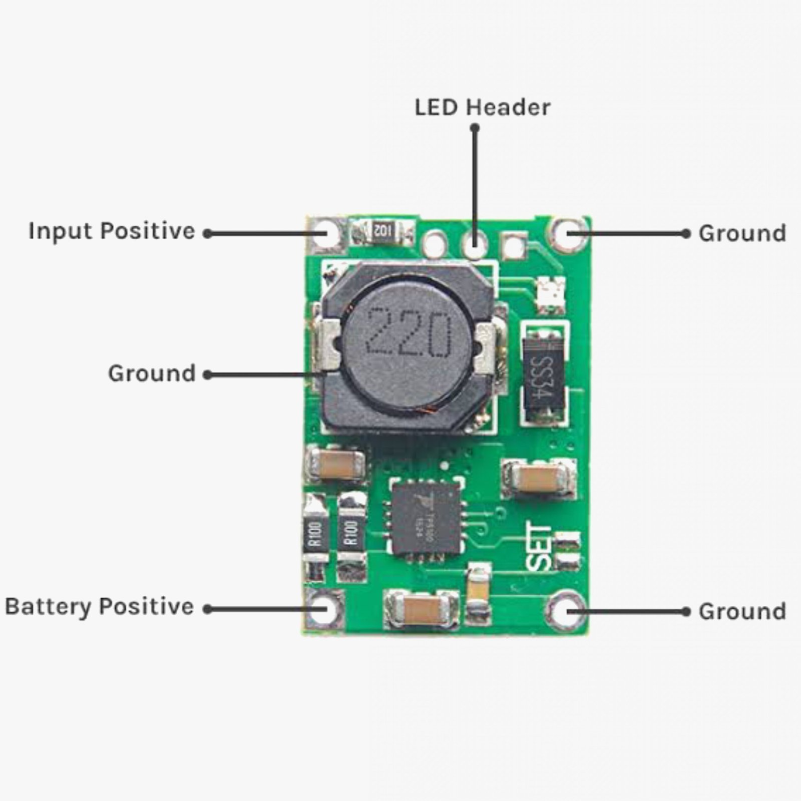 TP5100 8.4V/4.2V Li-ion Battery Charging Module - 1 Pcs - Image 2