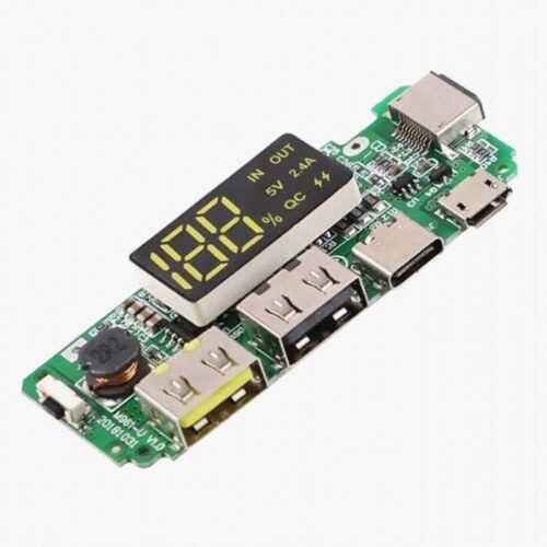 Dual USB 5V 2.4A Micro/Type-C USB Mobile Power Bank Charging Module