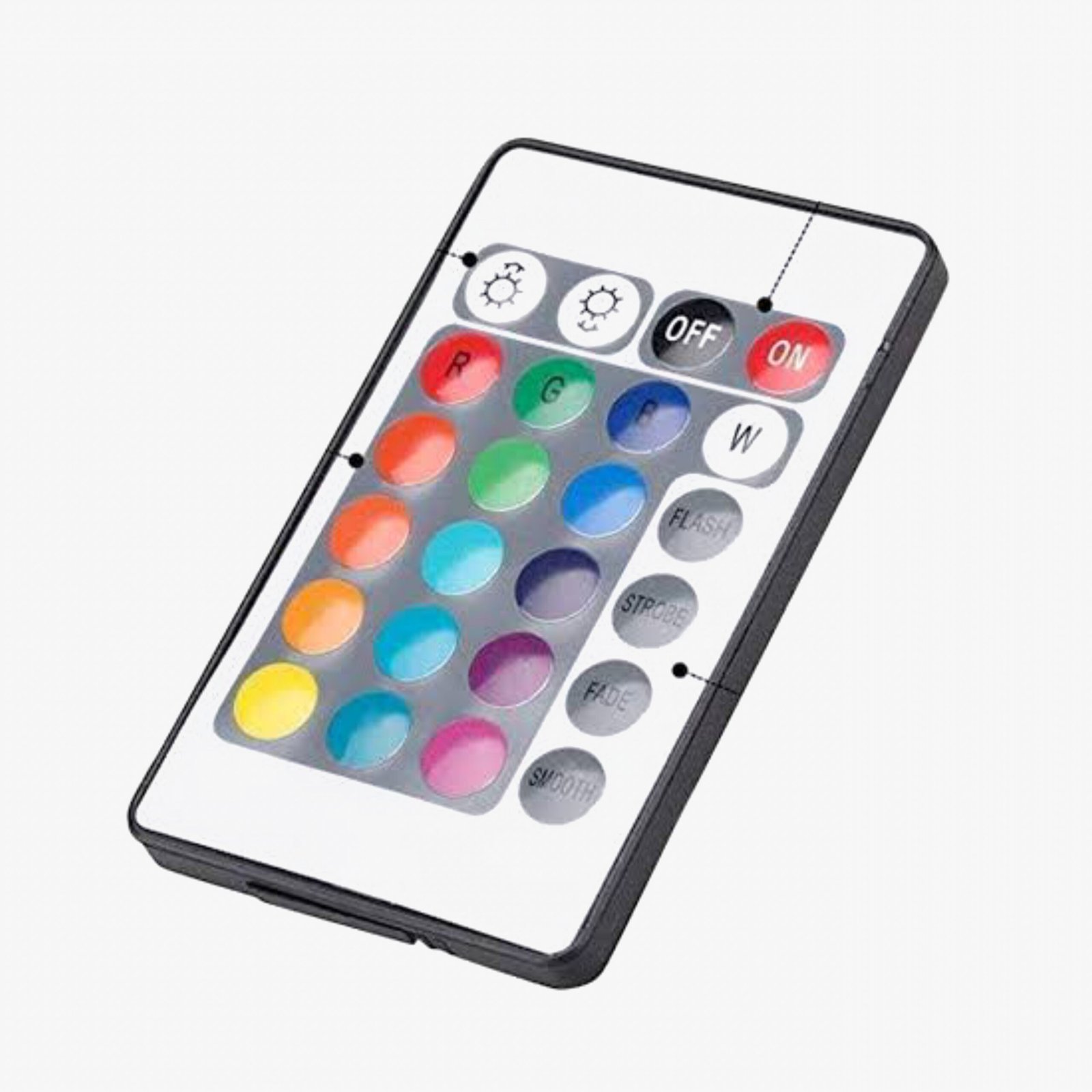 12V DC Mini LED Strip RGB Remote Controller with 24-Key RF Wireless Remote - Image 4