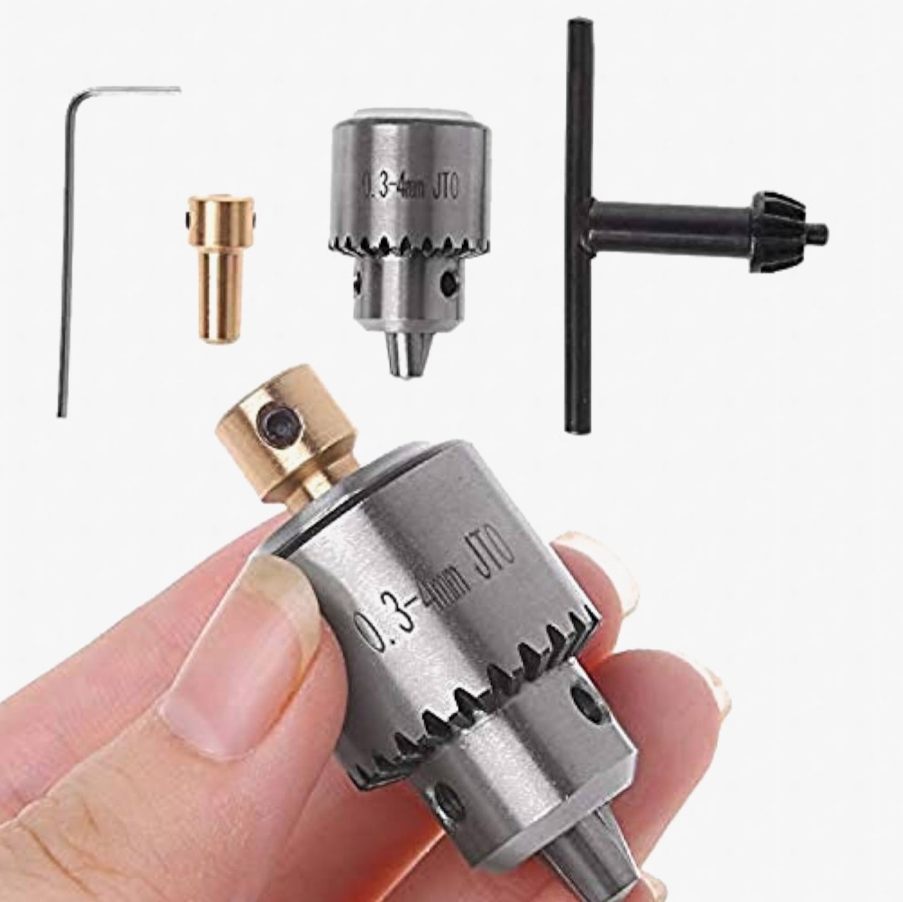 0.3-4mm Drill Chuck Set for RS775 DC Motor (5mm Shaft) Rotary Tool - Image 2