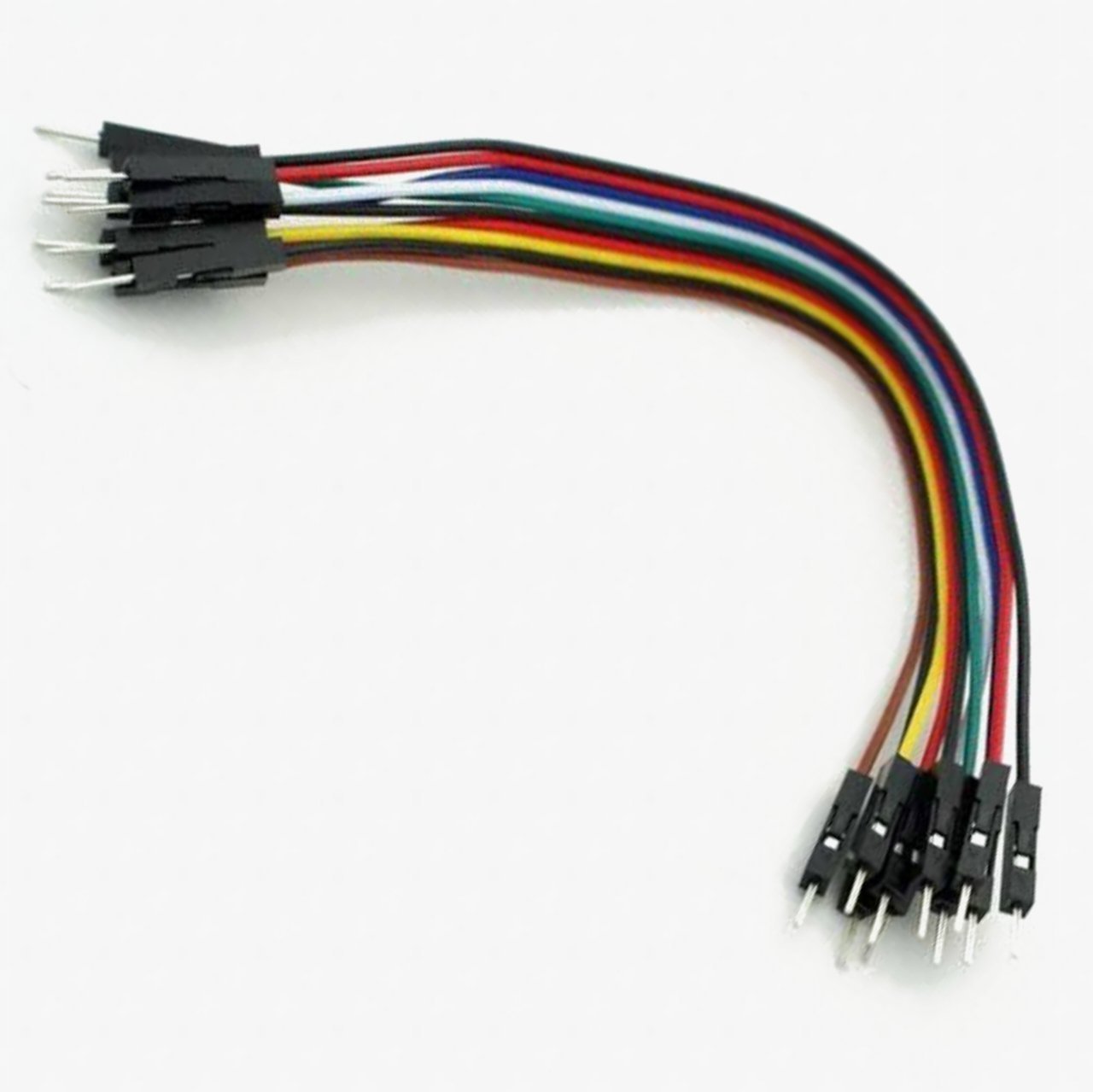 Male To Male 20cm Multicolor Jumper Wires (Rainbow Color) - 5 Pcs Pack - Image 3