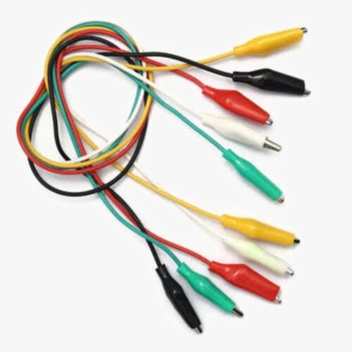Double-Ended Crocodile Clips Connectors – Alligator Clips Connectors – 5 Pcs Pack