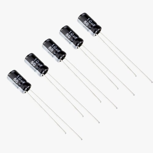 10uF 63V Polarized Electrolytic Capacitor – Pack of 5