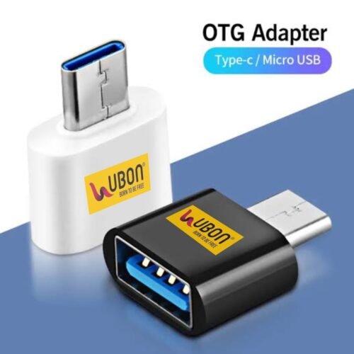 Ubon Type-C OTG To Micro USB Adapter – 1 Pcs