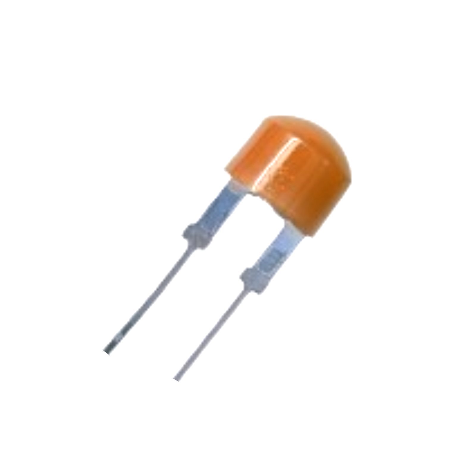 Diffused Orange LED-8MM Crystal Transparent - 5 Pcs Pack - Image 2