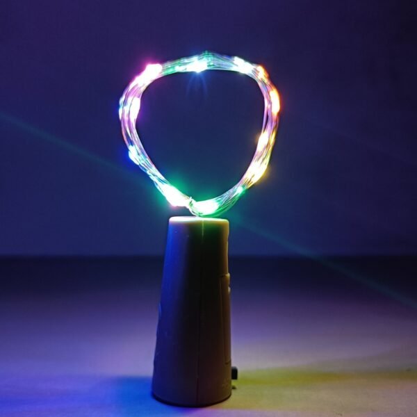 Bottle Cork Copper Wire Battery Operated 20 Led Fairy Light- 1 Pcs - Image 2