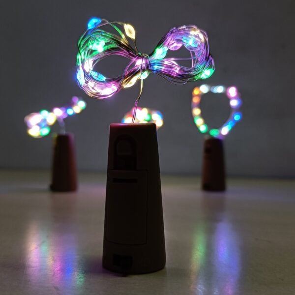 Bottle Cork Copper Wire Battery Operated 20 Led Fairy Light- 1 Pcs - Image 3