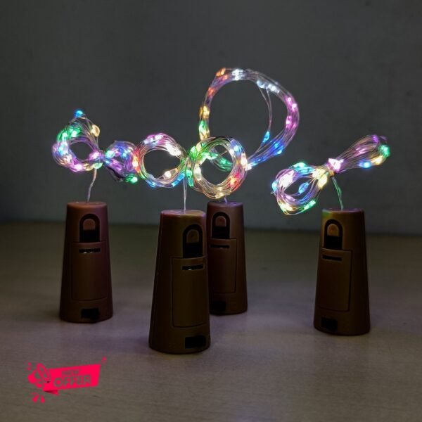 Bottle Cork Copper Wire Battery Operated 20 Led Fairy Light- 1 Pcs - Image 4