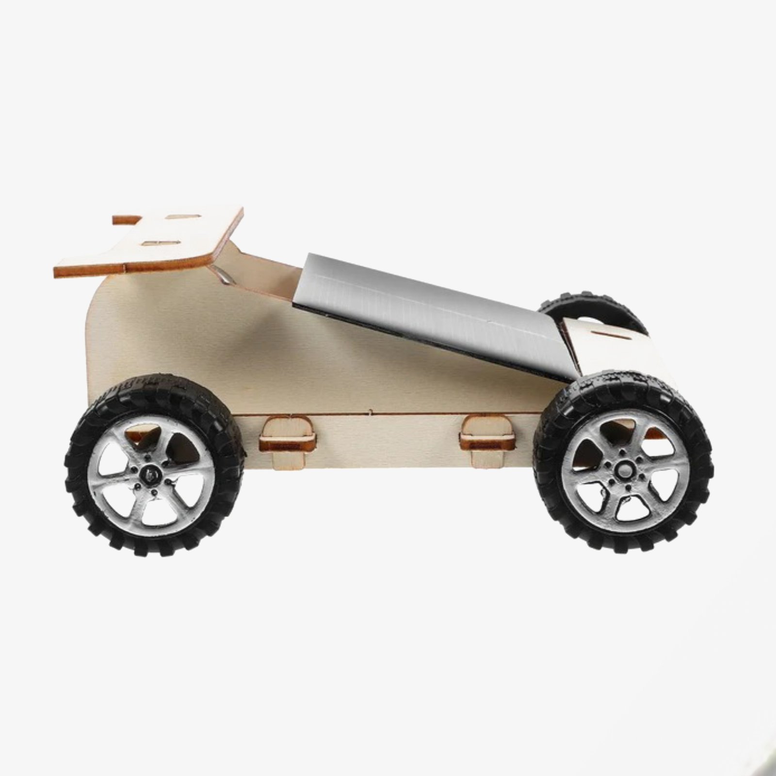 DIY STEM Educational Wooden Assembly Solar Car Kit - Image 4