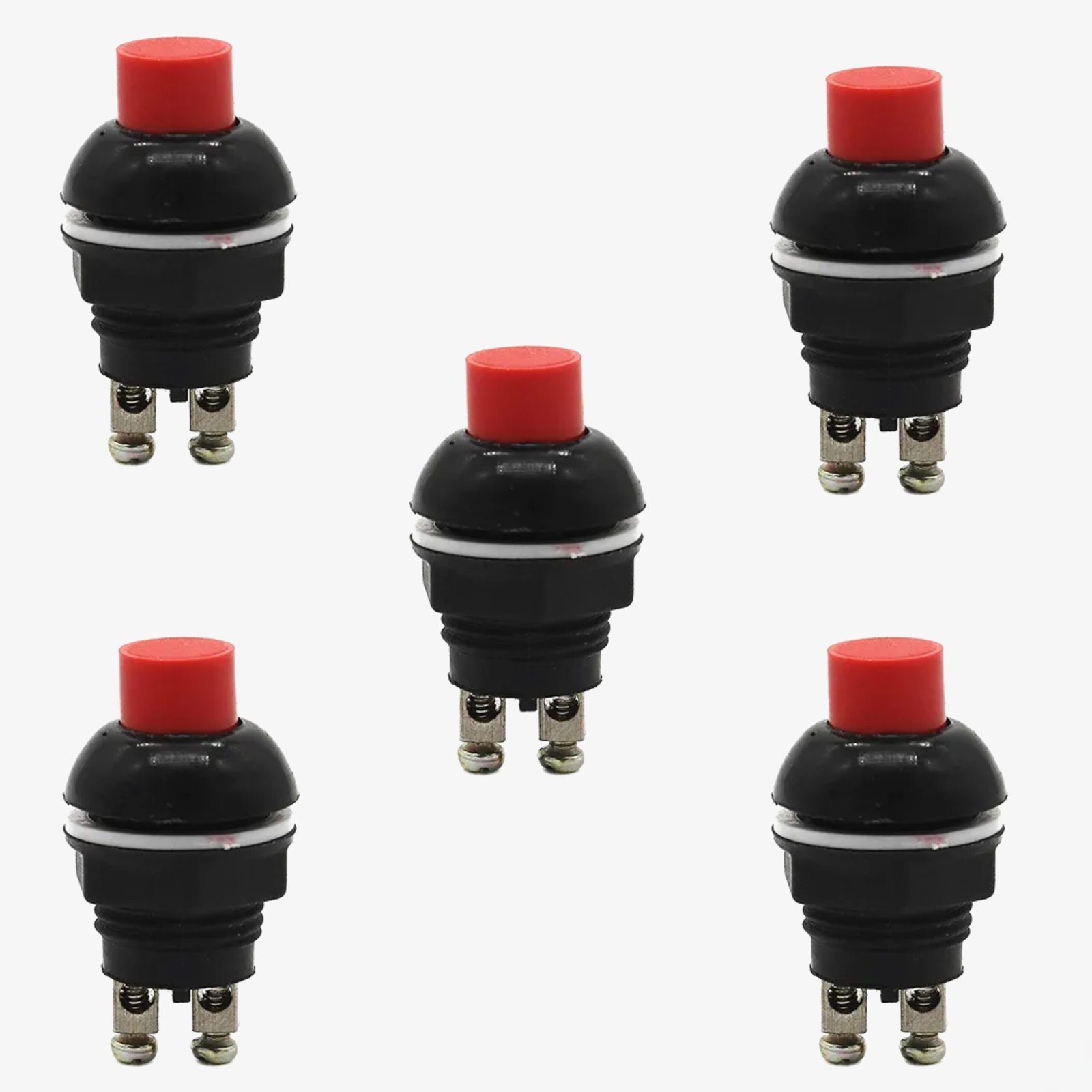Horn Switch-Momentary Switch Only Push Type - Red (35 mm x 14 mm) - Image 5