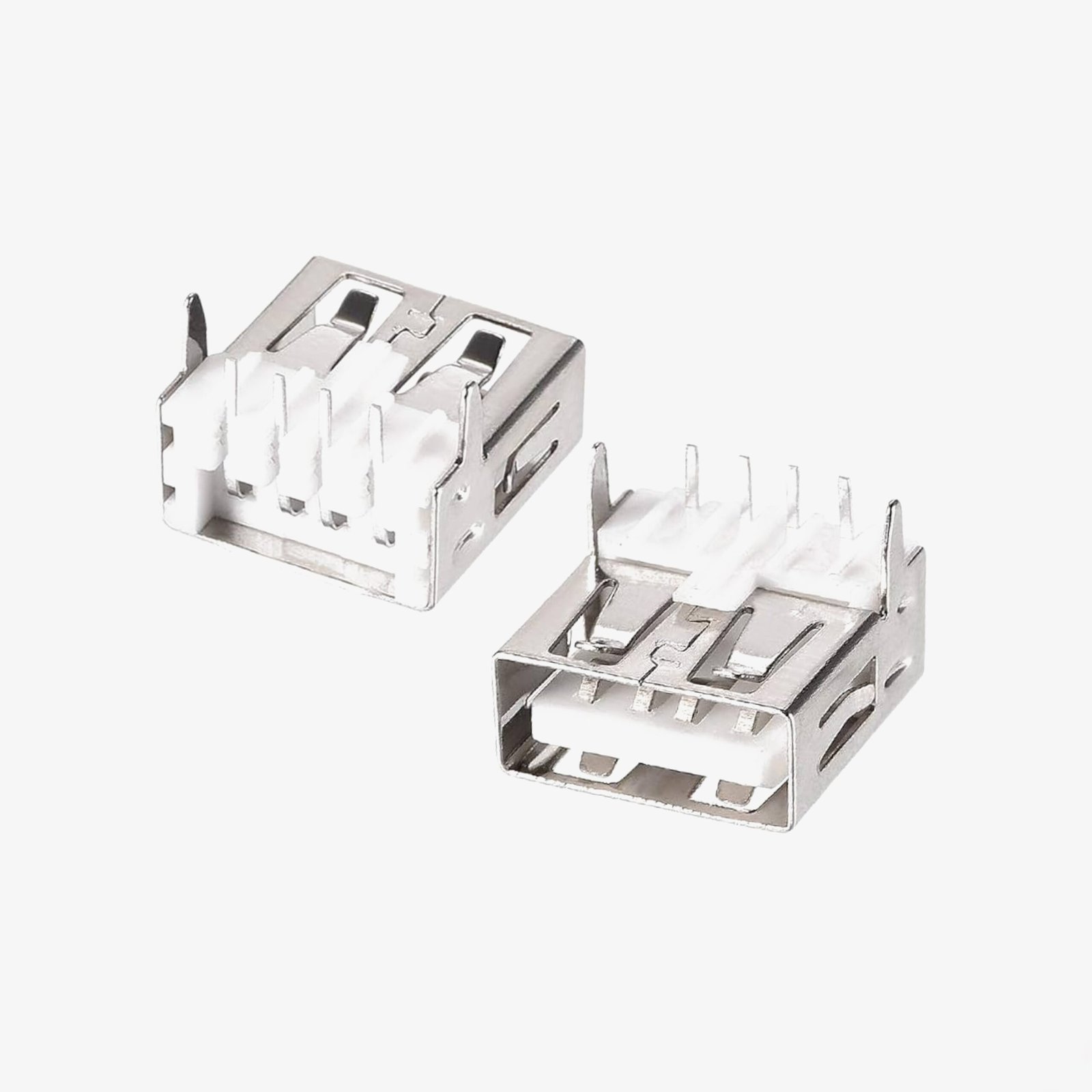 L-Shape USB A Female Socket Connector