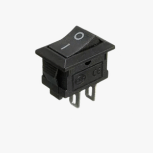 Black SPST Rocker Switch – 2-Pin ON/OFF SPST | Compact & Durable