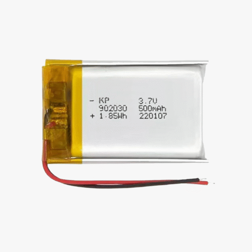3.7V 500mAh Single Cell Rechargeable LiPo Battery