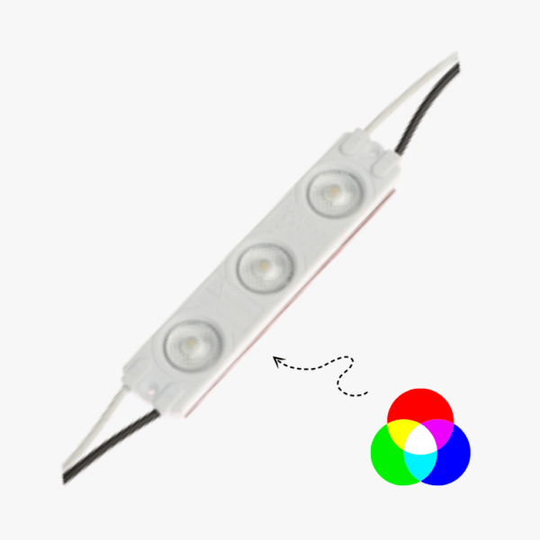 12V 3 Led RGB Waterproof Optical Module Strip 5050 SMD Waterproof 2 Wire Light - Image 2