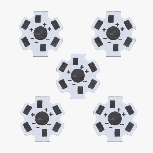 Single Button LED Aluminum Base Plate – 1 Pcs