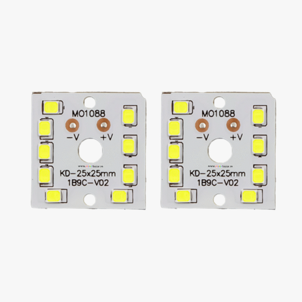 9 Watt MCPCB Cool White For Led Bulb - 2 Pcs Pack - Image 2