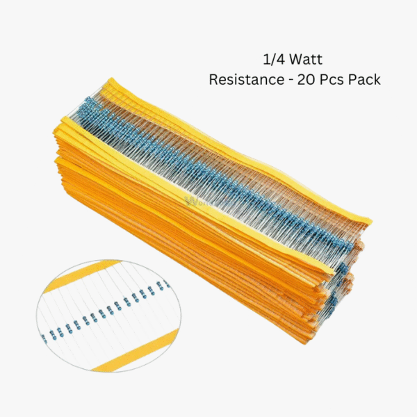2.2K ohm Resistor - 1/4 Watt - 20 Pcs Pack - Image 3
