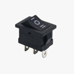 3 Pin -3 Way Black Rocker Switch On/Off/On - 1 Pcs