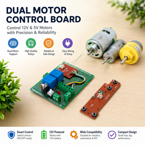 27MHz Wireless Remote Control Kit for 12V & 5V Motors