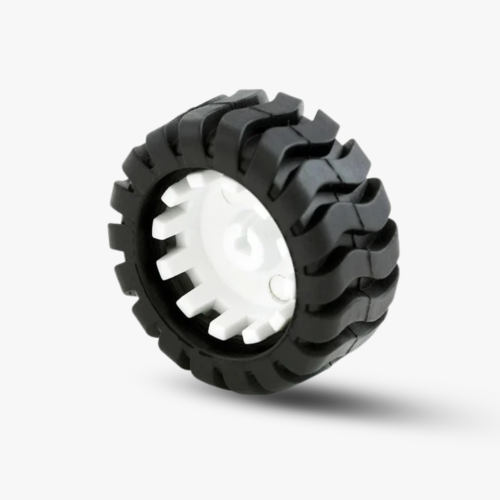 44mm × 18mm Hard Plastic Rubber Cover Wheel for N20 DC Micro Gear Motor
