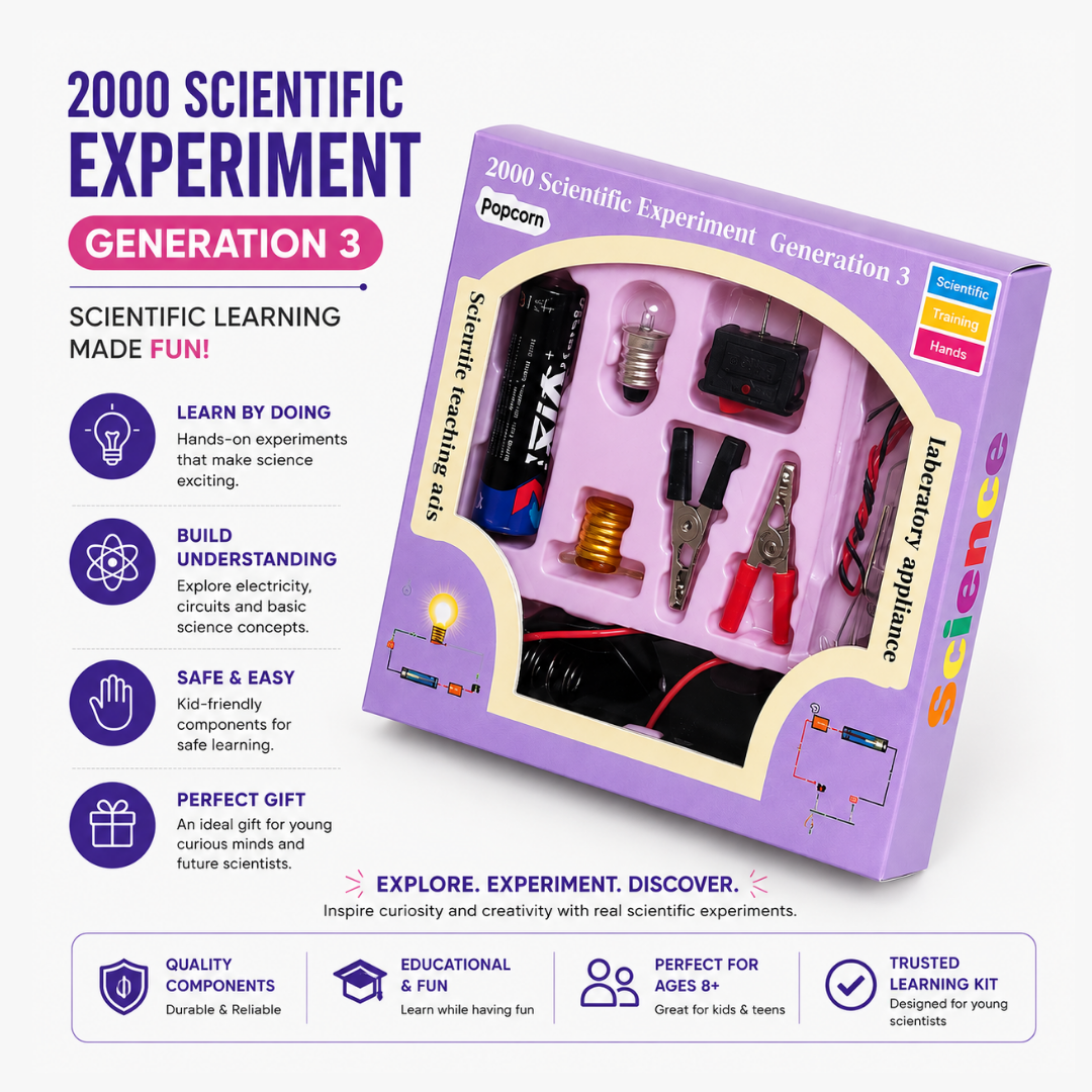 Science Experiment Kit for Kids – DIY STEM Electric Circuit Learning Kit - Image 2