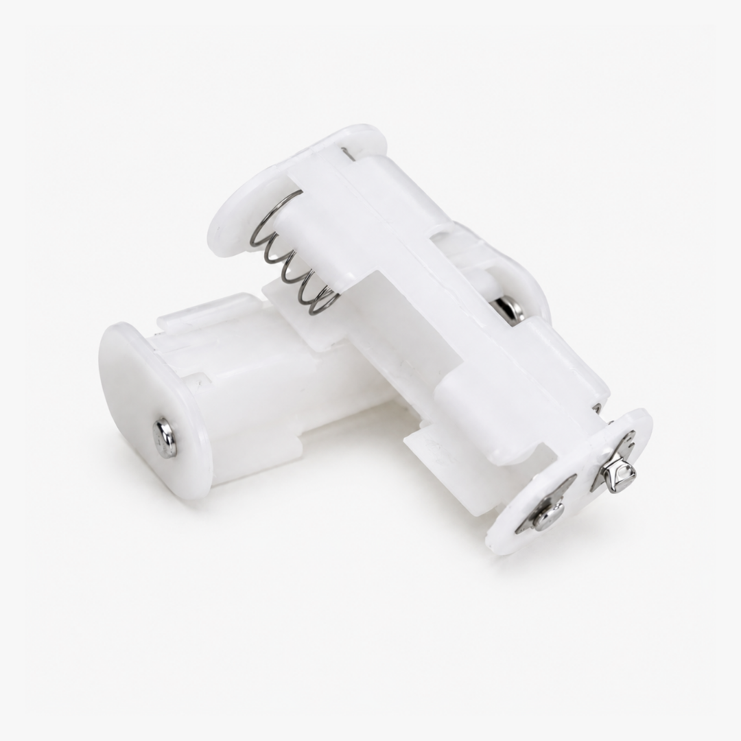 2S AA Battery Holder – White Plastic Battery Case for DIY Electronics - Image 3