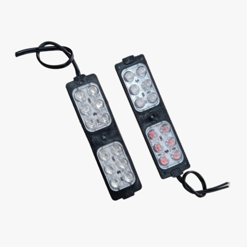 12V DC 5-in-1 Red-Blue Flashing LED Light - Emergency Type