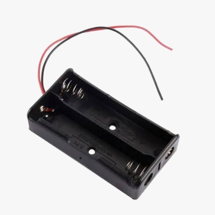 3.7v 2S - 18650 Battery In-Series Lithium Cell Holder Open Case With Wire - Image 2