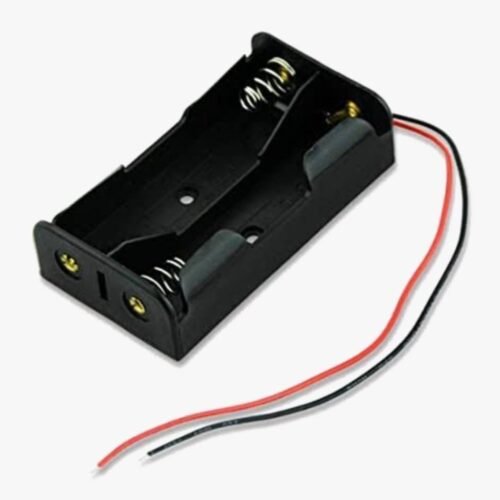 3.7v 2S - 18650 Battery In-Series Lithium Cell Holder Open Case With Wire