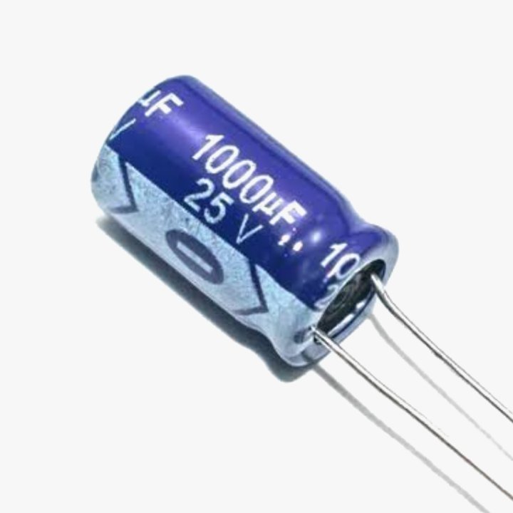 1000uF 25V Polarized Electrolytic Capacitor - 1 Pcs - Image 2