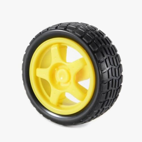 65mm X 28mm Robot Tyres/Wheels for BO Gear Motors