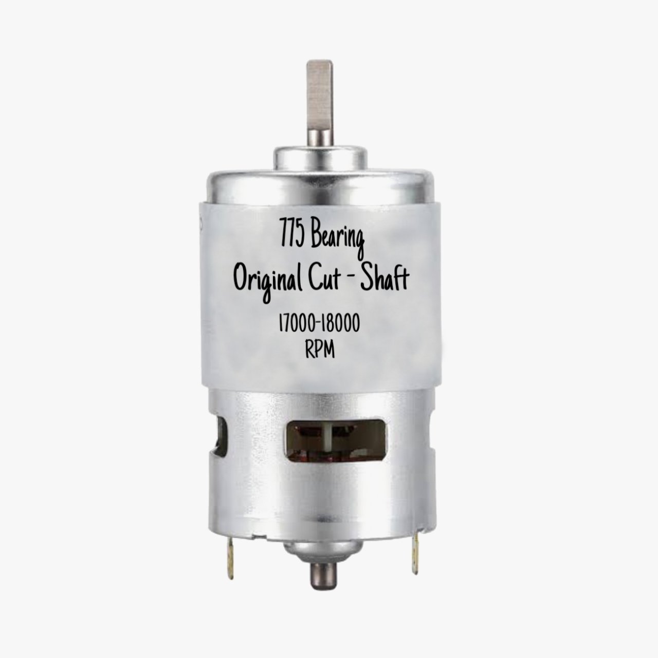 RS-775 DC Motor With Ball Bearing D-Shaft For DIY Projects