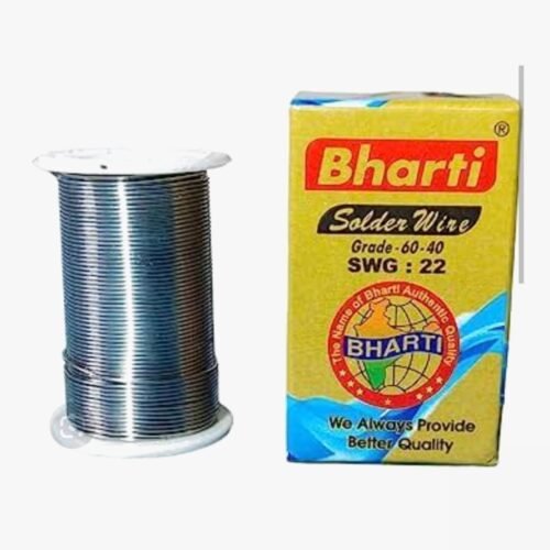 50 Gram Original Bharti Flux Cored Premium Soldering Wire (Grade: 60-40, SWG: 22)