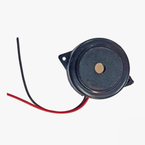 5v Big Size Round Beep Sound Buzzer - Black Color