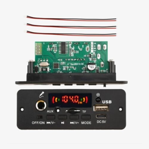 Amplifier Board with Display, Bluetooth, FM, USB, SD-Card Slot, Aux, Mic Aux and Amplifier