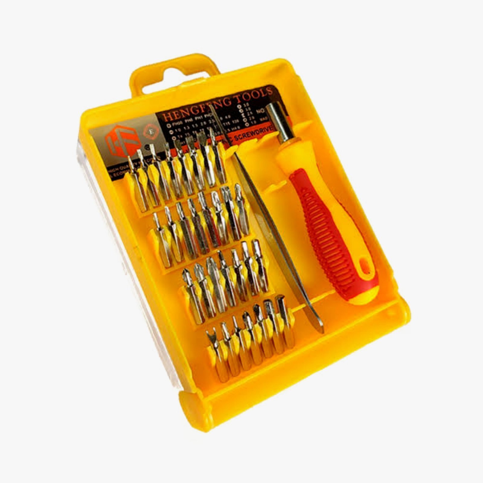 32 In 1 Interchangeable Screwdriver Tool Set with Magnetic Holder & Twizzer - Image 3