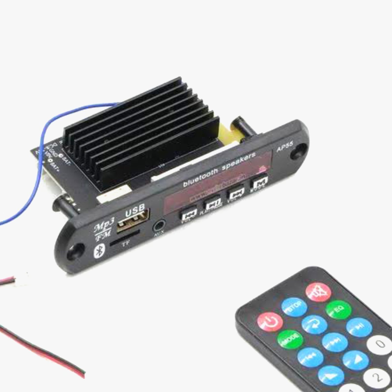 Gold-AP55 Audio Music Player: 2x50W Dual Board With Built In Bluetooth, USB, SD-Card Slot & Remote - Image 3