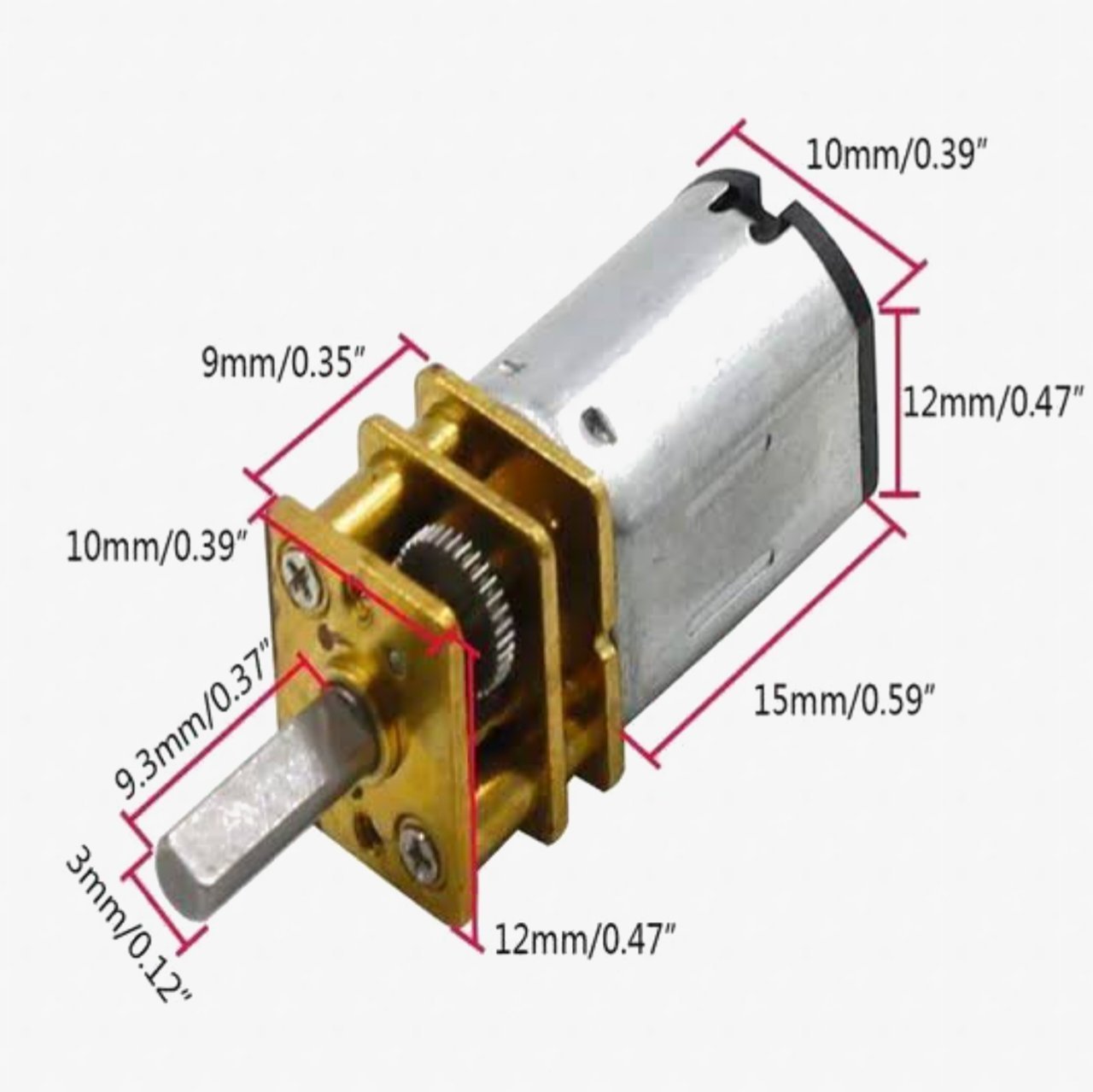 Refurbished N20 5v Micro Metal Gear Motor Without Encoder - Image 4